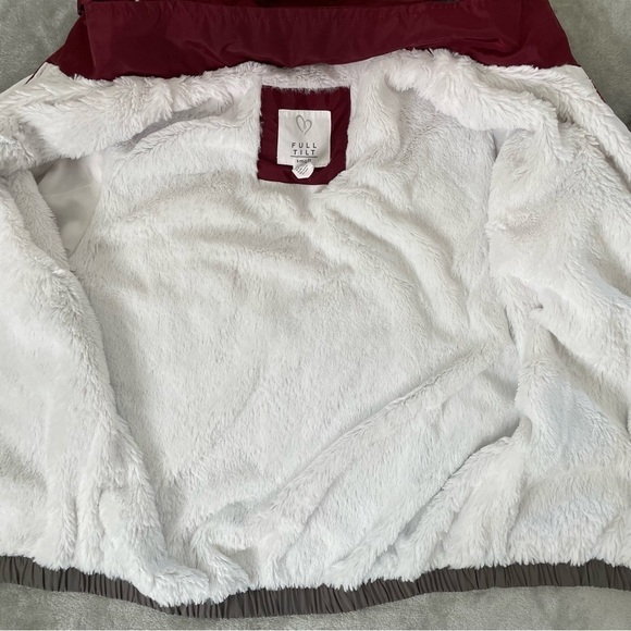 Full Tilt Color Block Full Zip Hooded Windbreaker with Pockets Lined Size Small - Picture 3 of 9